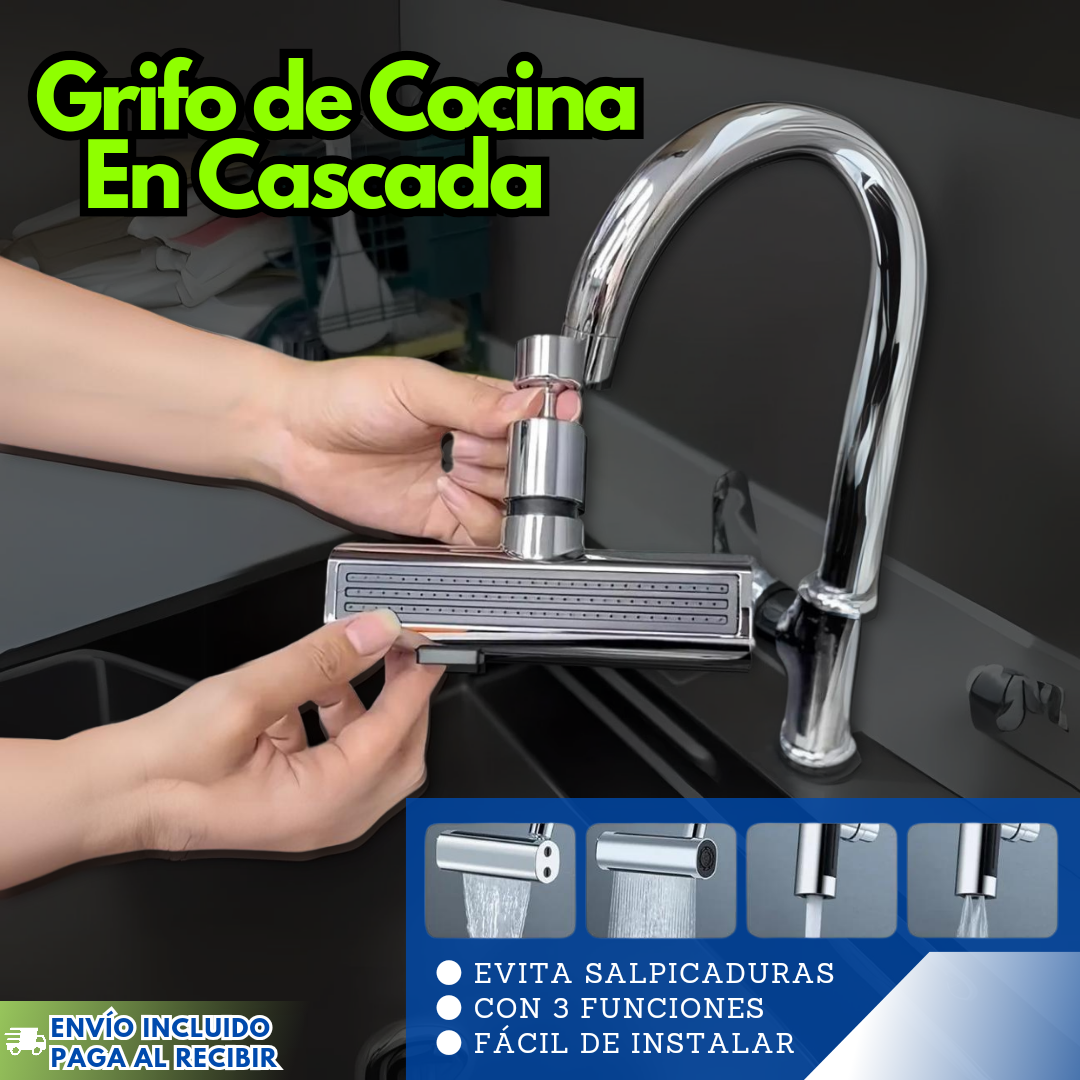 GRIFO DE COCINA EN CASCADA