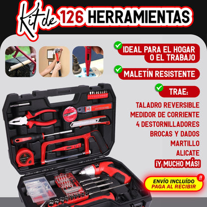 KIT DE 126 HERRAMIENTAS