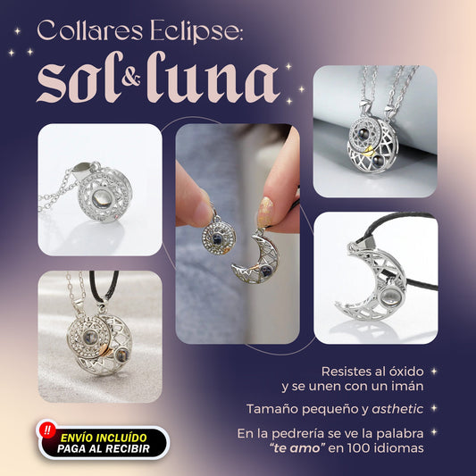 COLLARES ECLIPSE: SOL & LUNA 🌒❣️