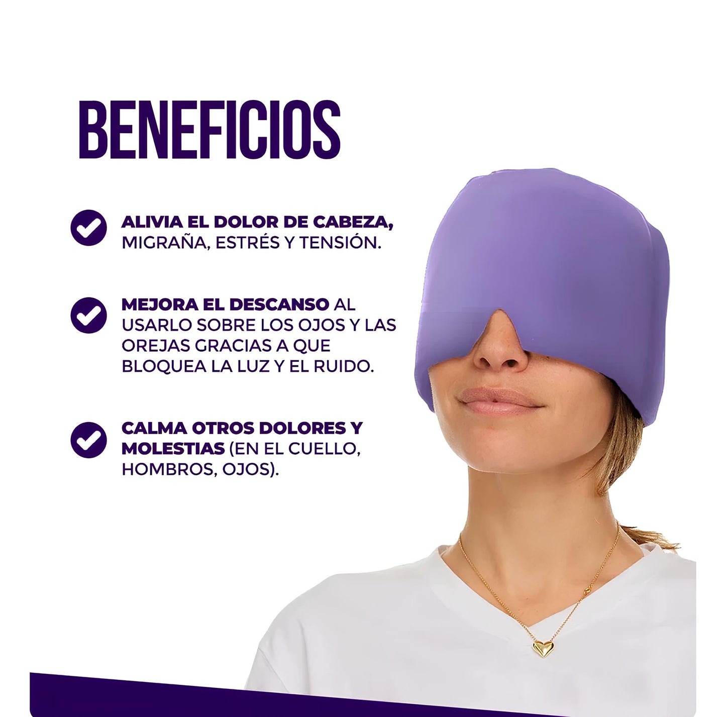 Gorro Gel Terapia de Compresión Frío/Calor