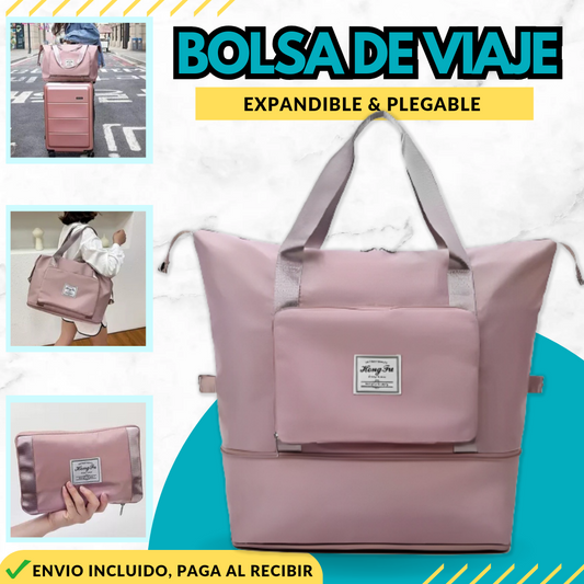 BOLSA DE VIAJE PLEGABLE Y EXPANDIBLE