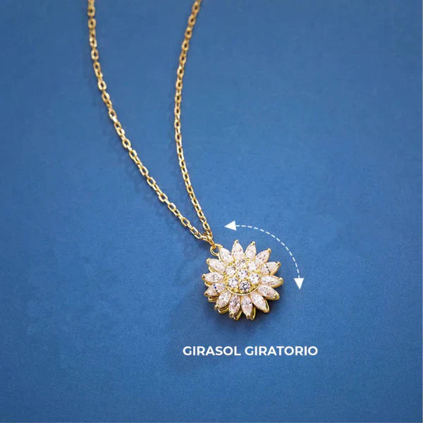 COLLAR COLGANTE GIRATORIO GIRASOL