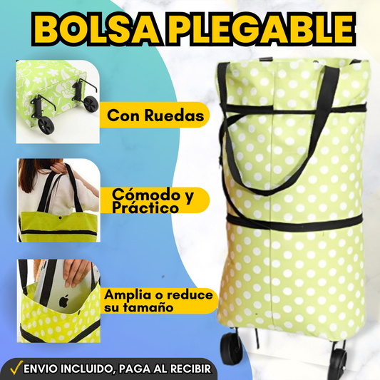 BOLSA PLEGABLE CON RUEDAS