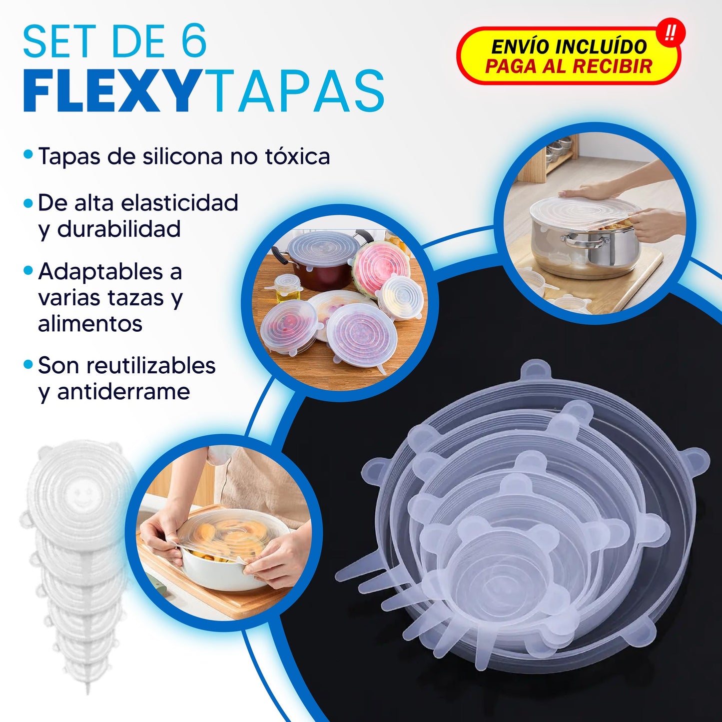 FLEXY TAPAS DE SILICONA