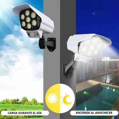 2 UNIDADES DE FOCO SOLAR TIPO CAMARA SEGURIDAD