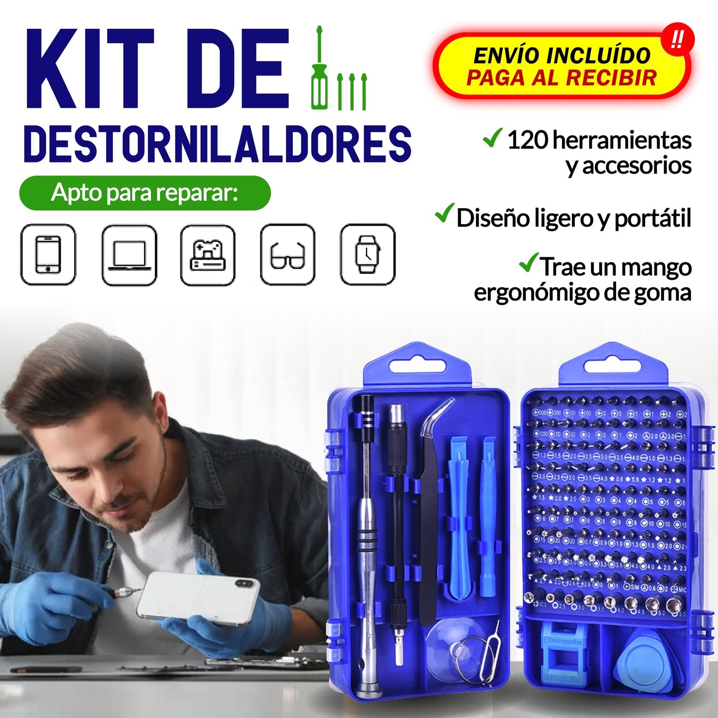 KIT DE DESTORNILLADORES 🤓📱