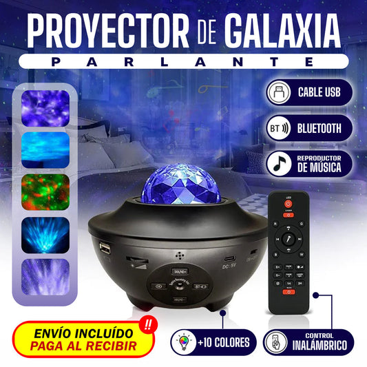 PROYECTOR GALAXIA 🌌 PARLANTE 🔊