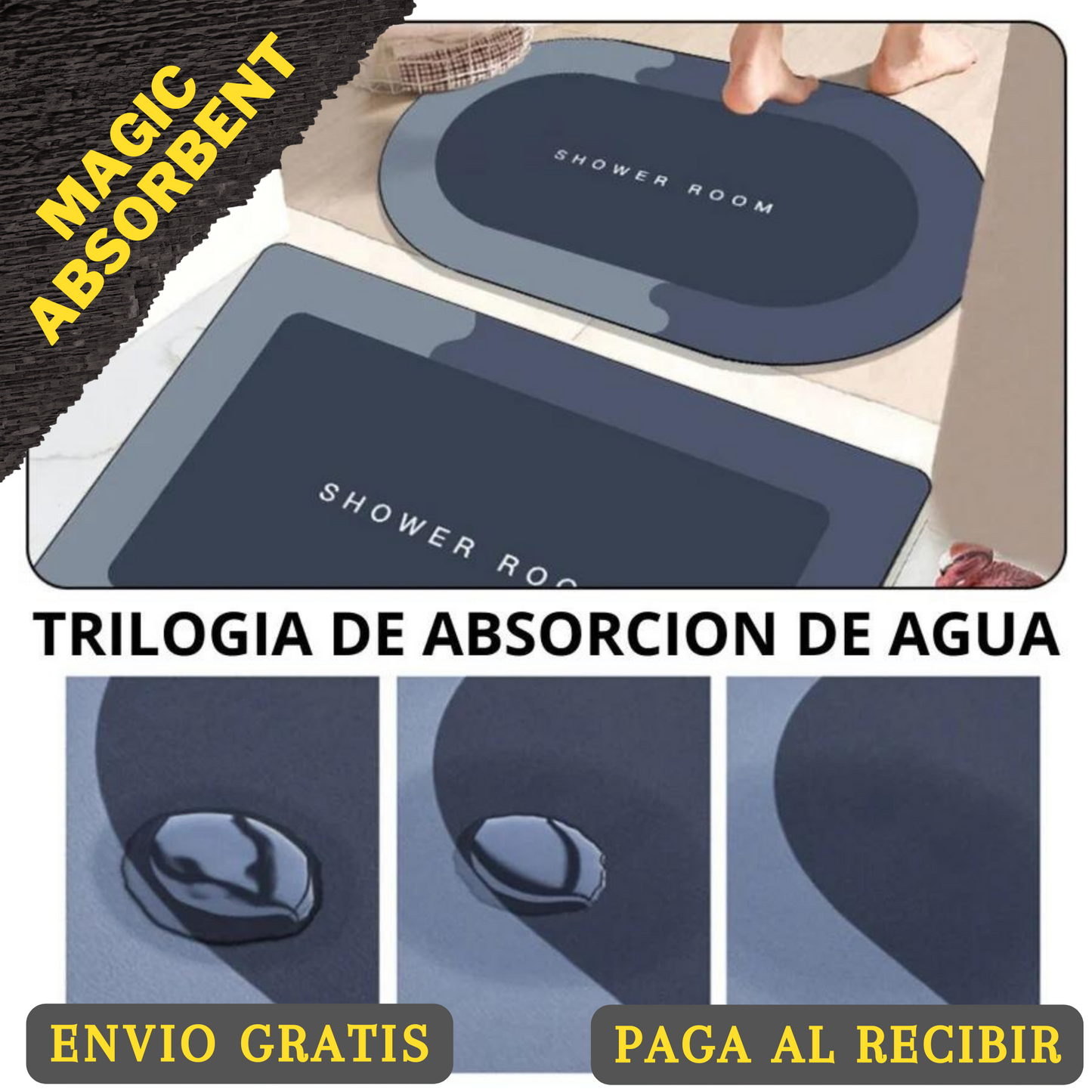 ALFOMBRA ABSORBENTE DE BAÑO