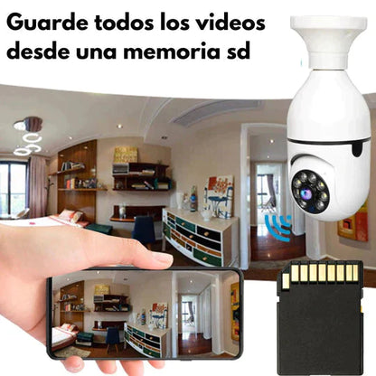 CAMARA BOMBILLA 360º +💡+ WIFI